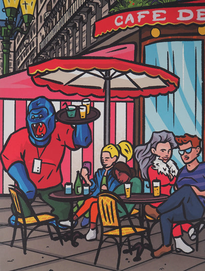 Richard ORLINSKI : Café de Paris - Digigraphie signée