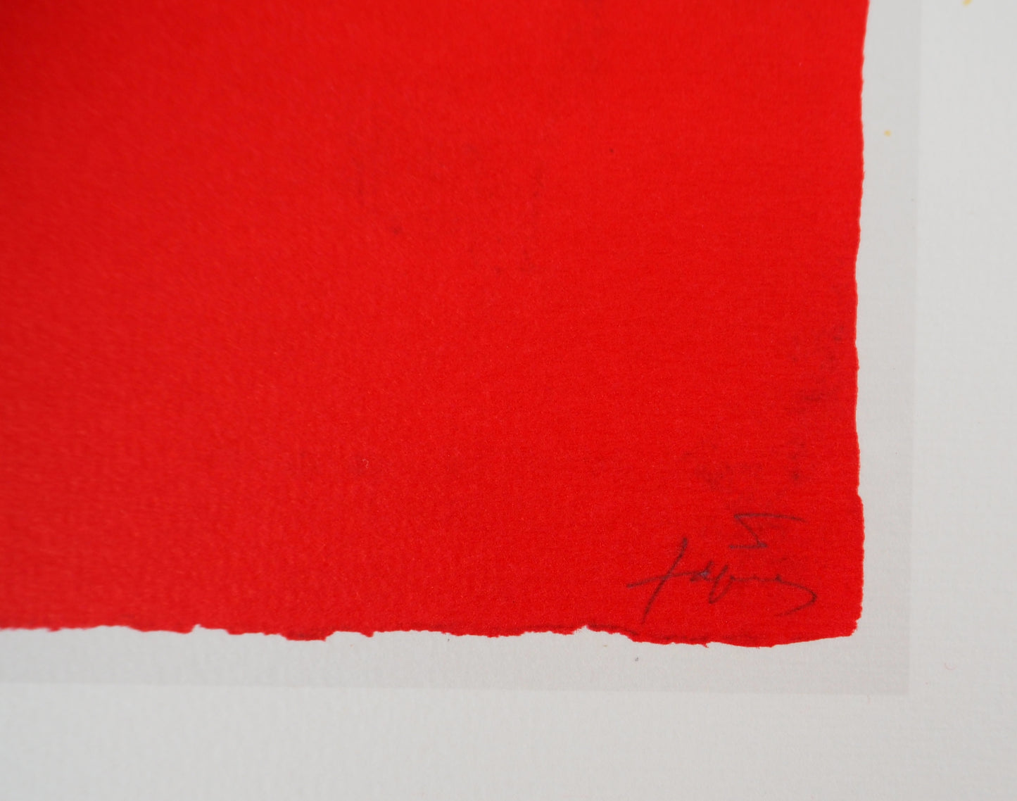 Antoni TAPIES : Rouge et noir - Lithographie signée