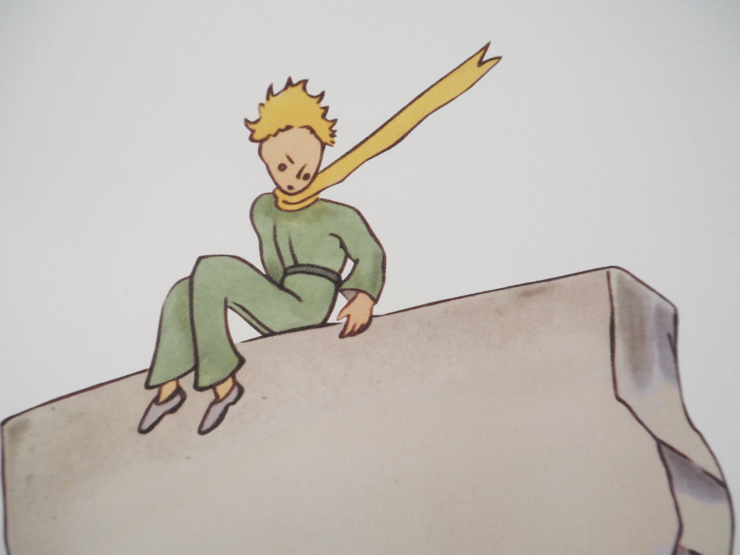 Antoine DE SAINT EXUPERY : Le Petit Prince et la tentation du serpent - Lithographie