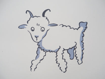 Antoine DE SAINT EXUPERY : Le Petit Prince et les moutons - Lithographie