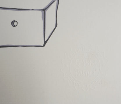 Antoine DE SAINT EXUPERY : Le Petit Prince et les moutons - Lithographie