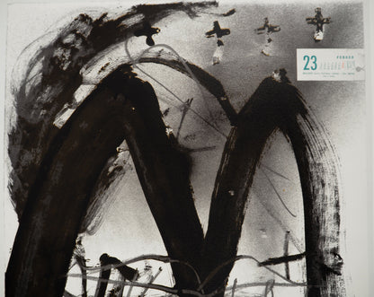 Antoni TAPIES : Paysage abstrait - Lithographie signée