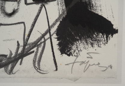 Antoni TAPIES : Paysage abstrait - Lithographie signée