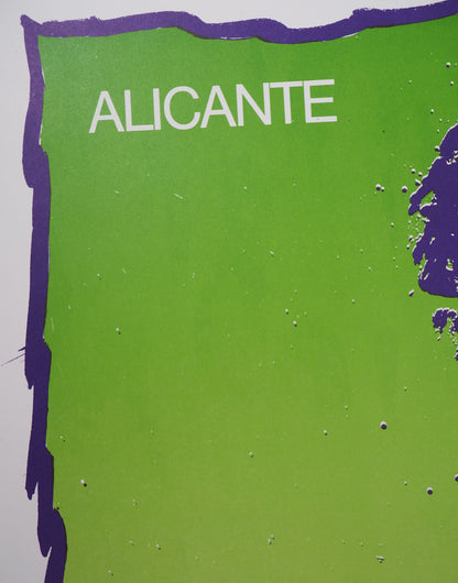 Pierre ALECHINSKY : Alicante - Lithographie originale signée