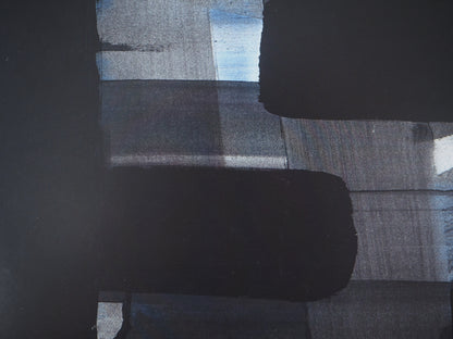 Pierre SOULAGES : Gouache sur papier 1973 - Affiche originale signée