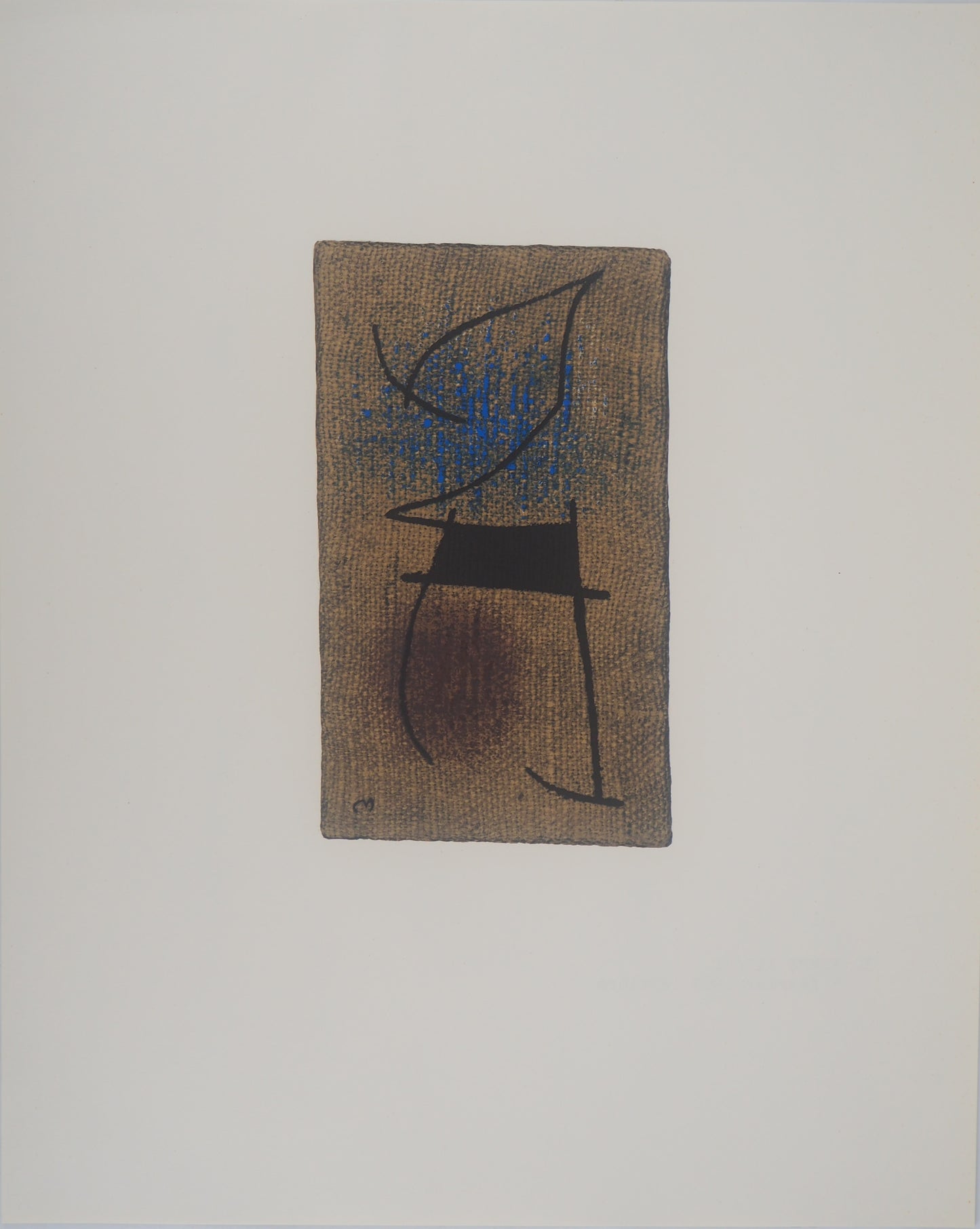 Joan MIRO : Femme en bleu - Lithographie signée