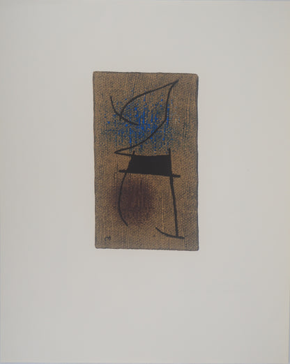 Joan MIRO : Femme en bleu - Lithographie signée