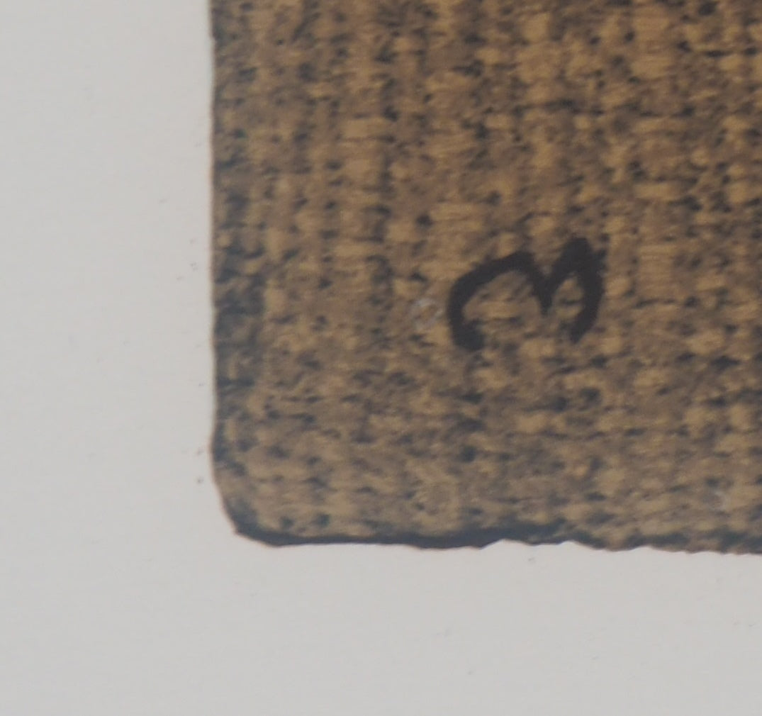 Joan MIRO : Femme en bleu - Lithographie signée