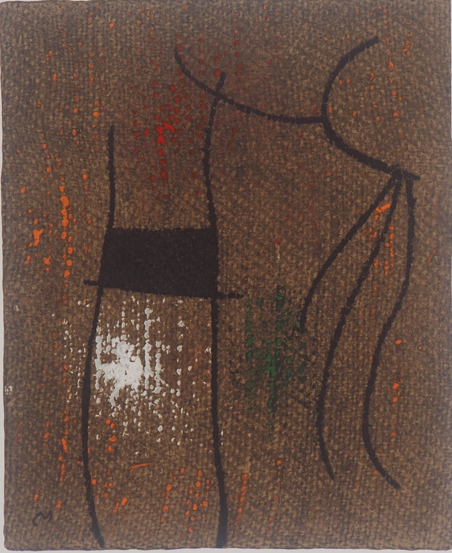 Joan MIRO : Femme abstraite - Lithographie signée