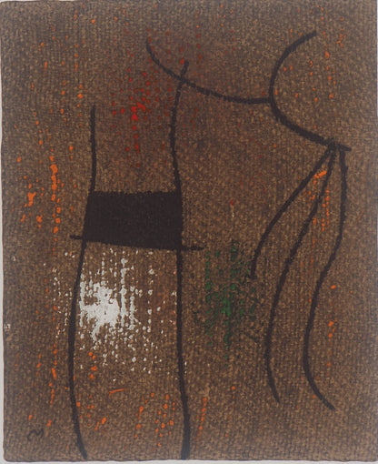 Joan MIRO : Femme abstraite - Lithographie signée