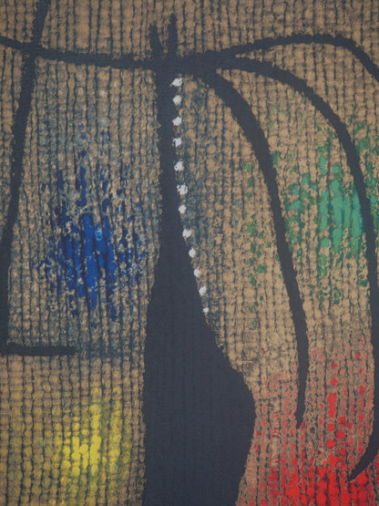 Joan MIRO : Femme à l'arc en ciel - Lithographie signée