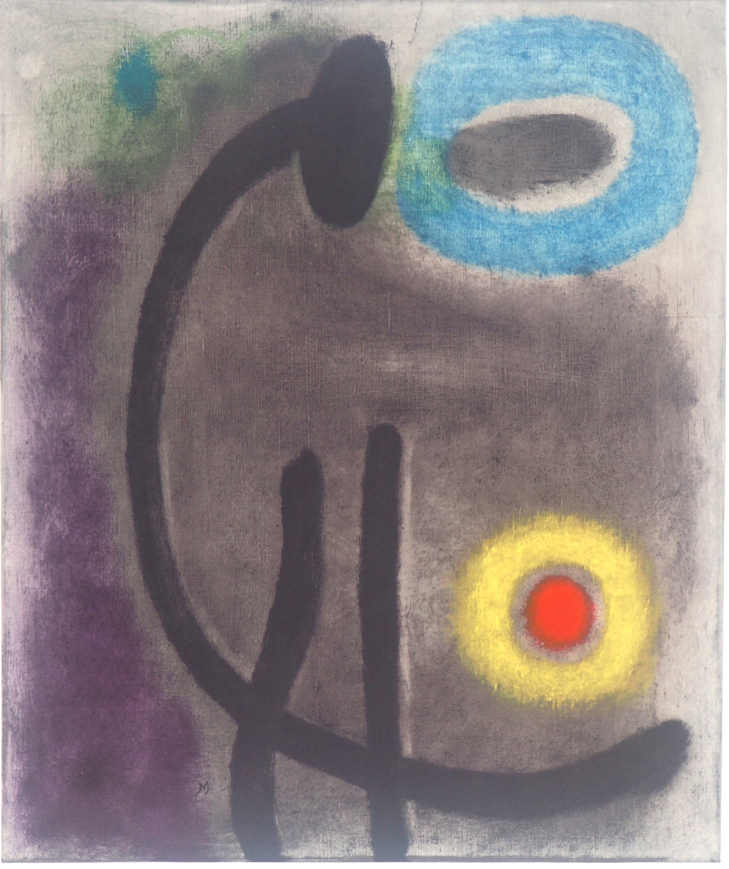 Joan MIRO : Femme au soleil - Lithographie signée