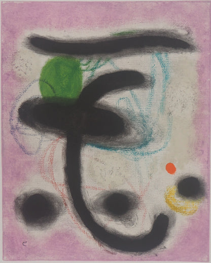 Joan MIRO : Portrait de femme - Lithographie signée