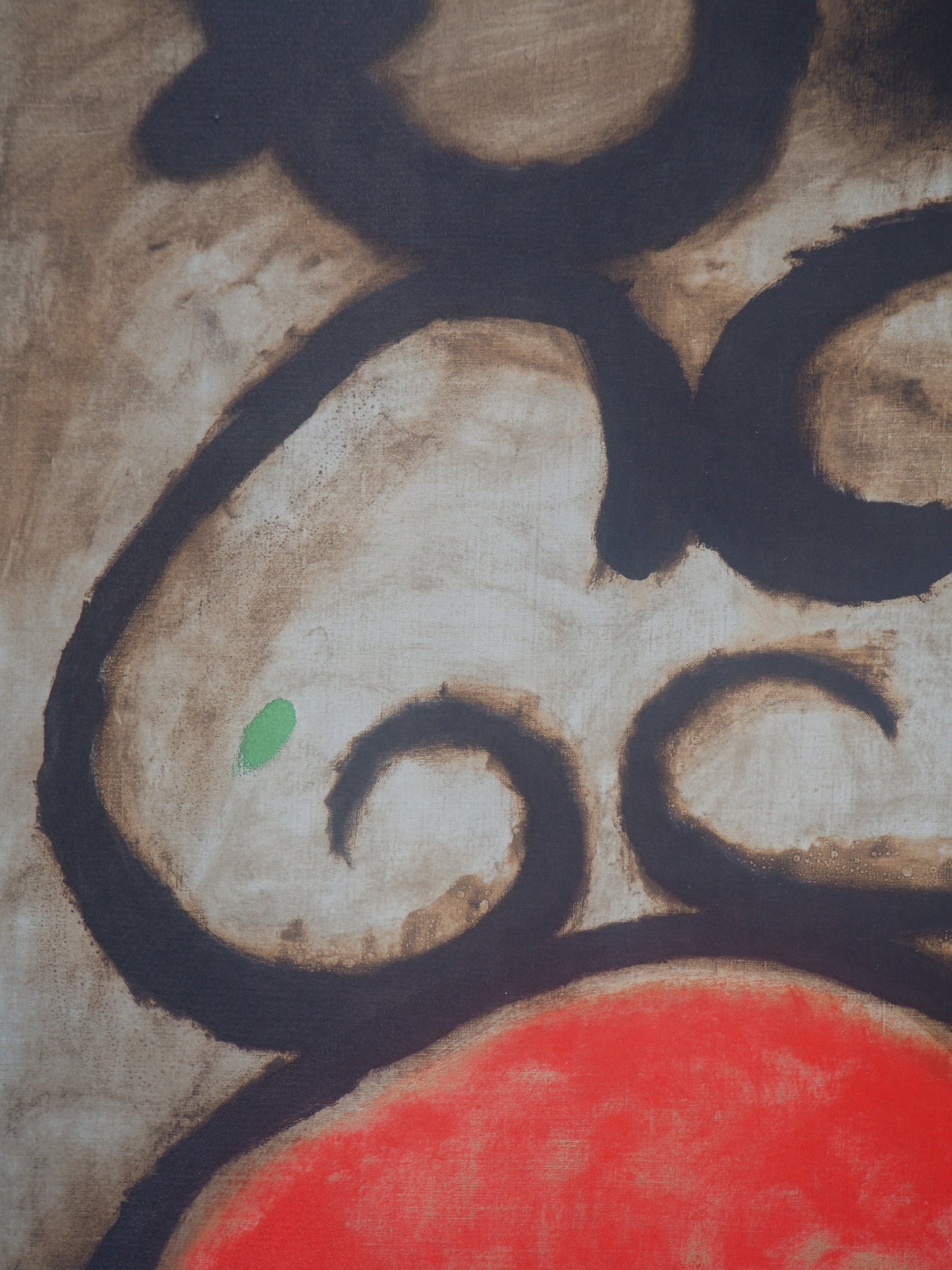Joan MIRO : Femme au tabouret - Lithographie signée