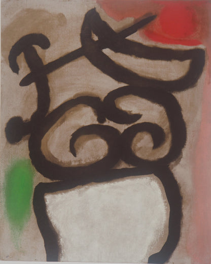 Joan MIRO : Modèle féminin - Lithographie signée