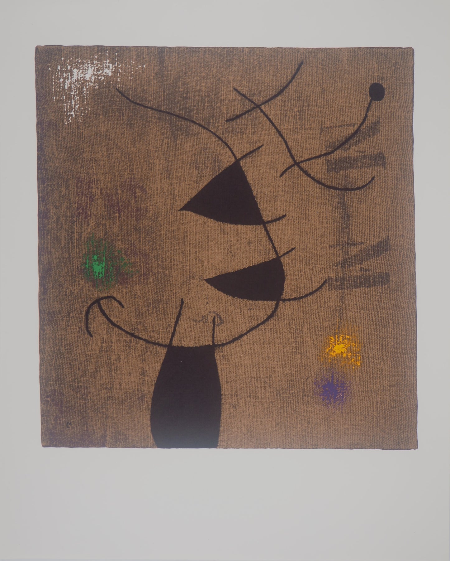 Joan MIRO : Femme dans le vent - Lithographie signée