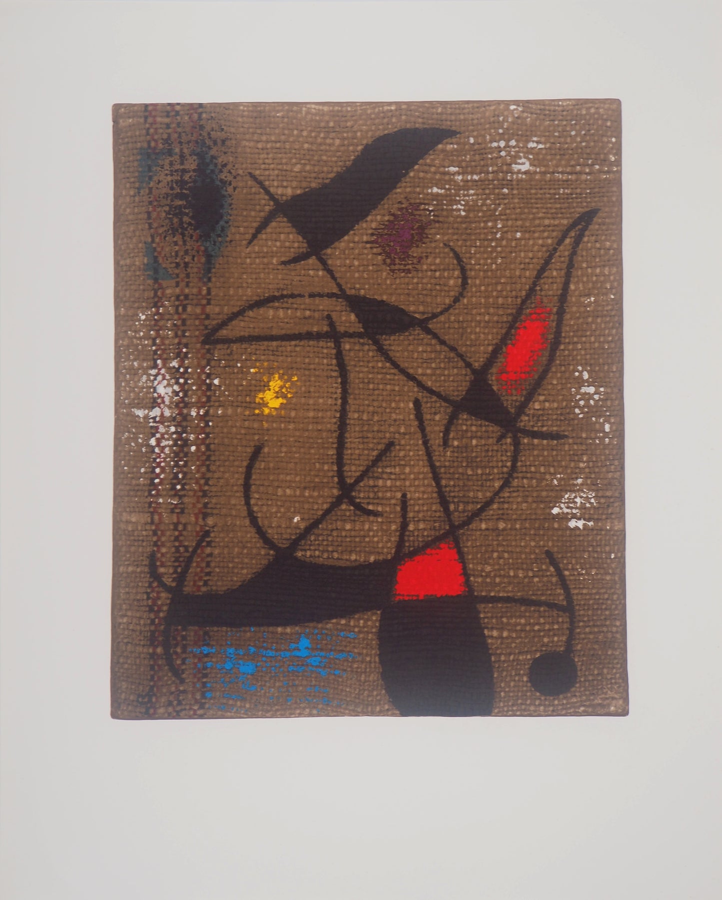 Joan MIRO : Femme et oiseaux - Lithographie signée