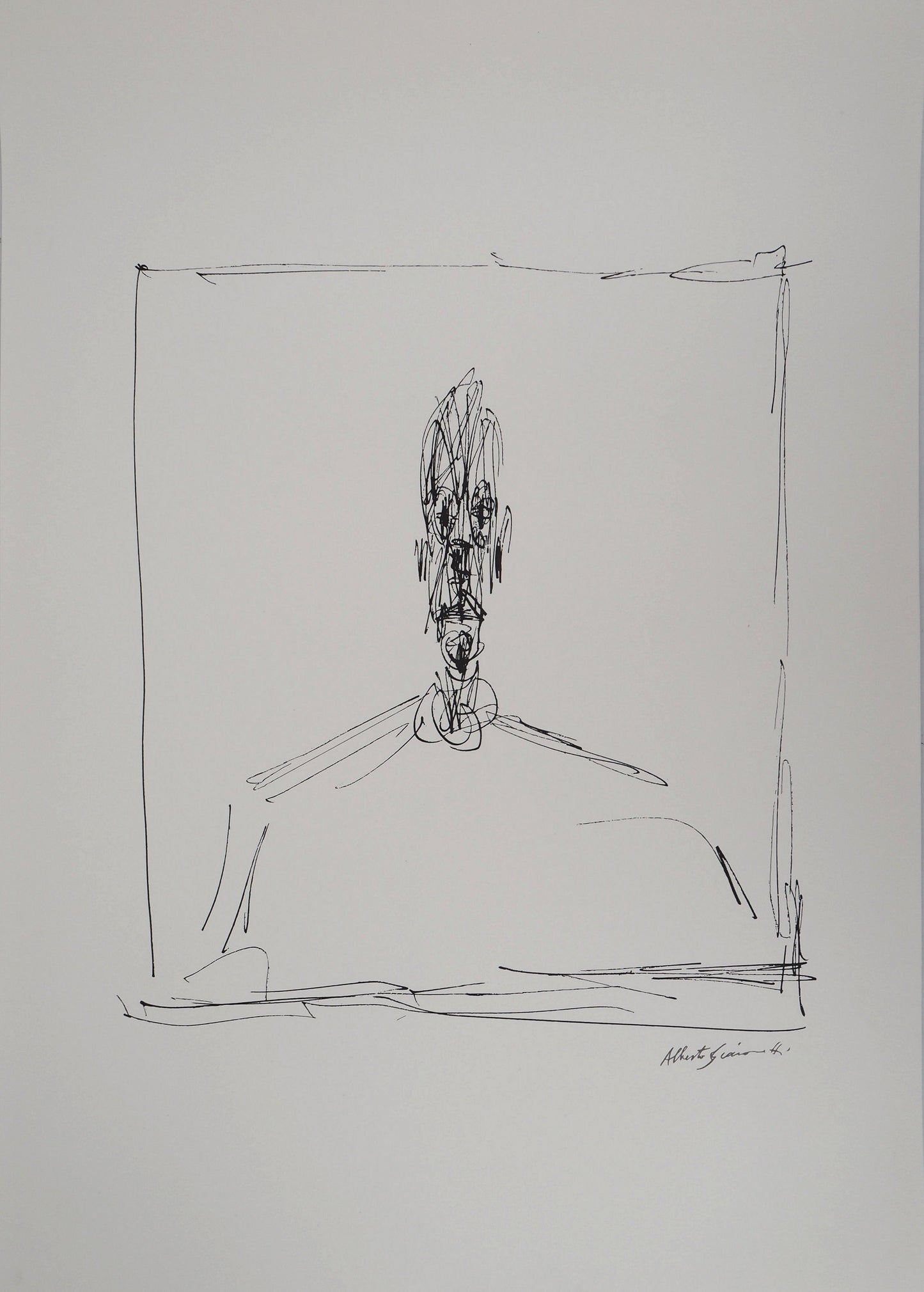 Alberto GIACOMETTI : Buste d’homme - Lithographie signée