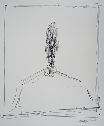 Alberto GIACOMETTI : Buste d’homme - Lithographie signée