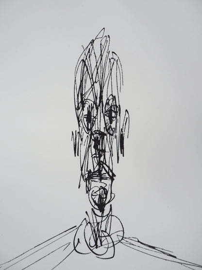 Alberto GIACOMETTI : Buste d’homme - Lithographie signée