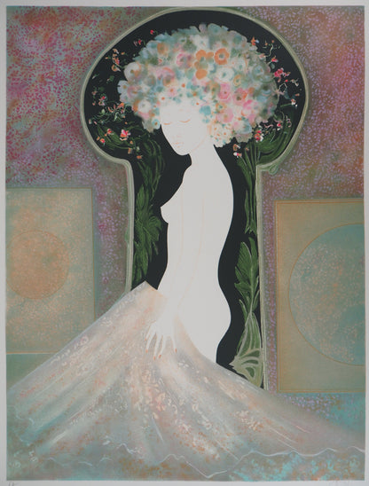Guy RIBES : Fée du Printemps - Lithographie originale signée