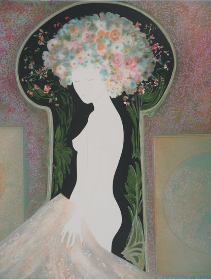 Guy RIBES : Fée du Printemps - Lithographie originale signée