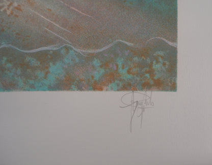 Guy RIBES : Fée du Printemps - Lithographie originale signée