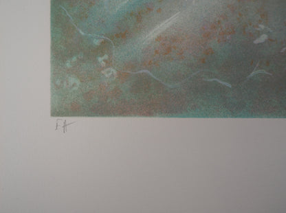 Guy RIBES : Fée du Printemps - Lithographie originale signée