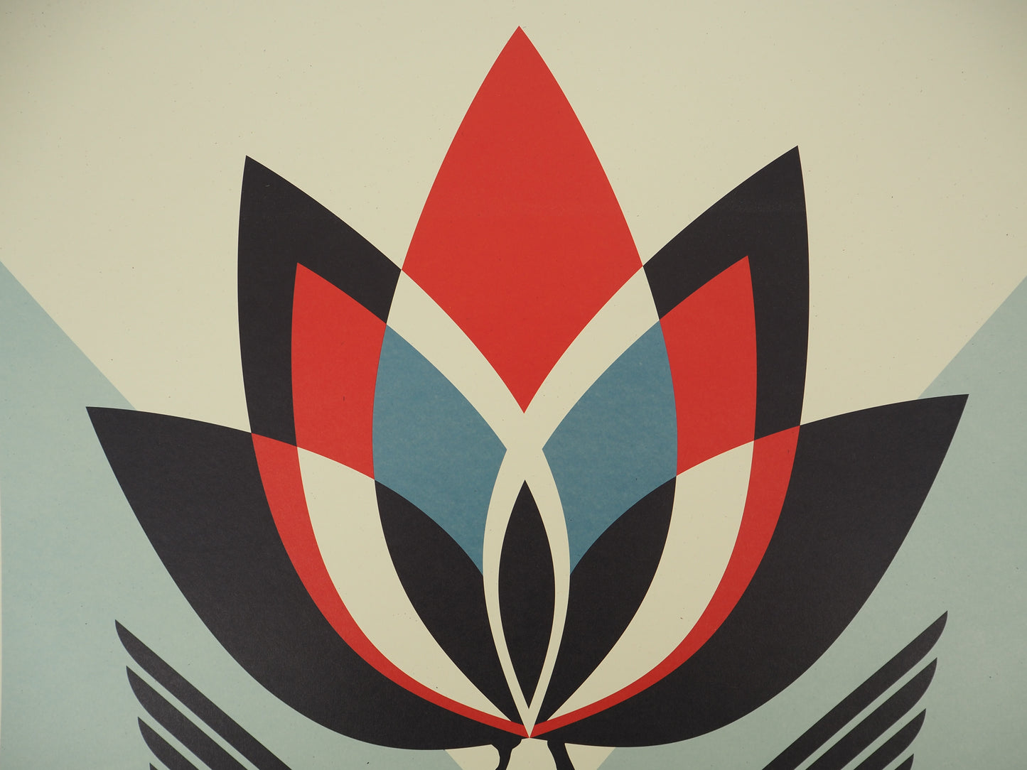 Shepard FAIREY (OBEY) : Lotus Angel - Lithographie originale signée