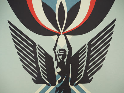 Shepard FAIREY (OBEY) : Lotus Angel - Lithographie originale signée