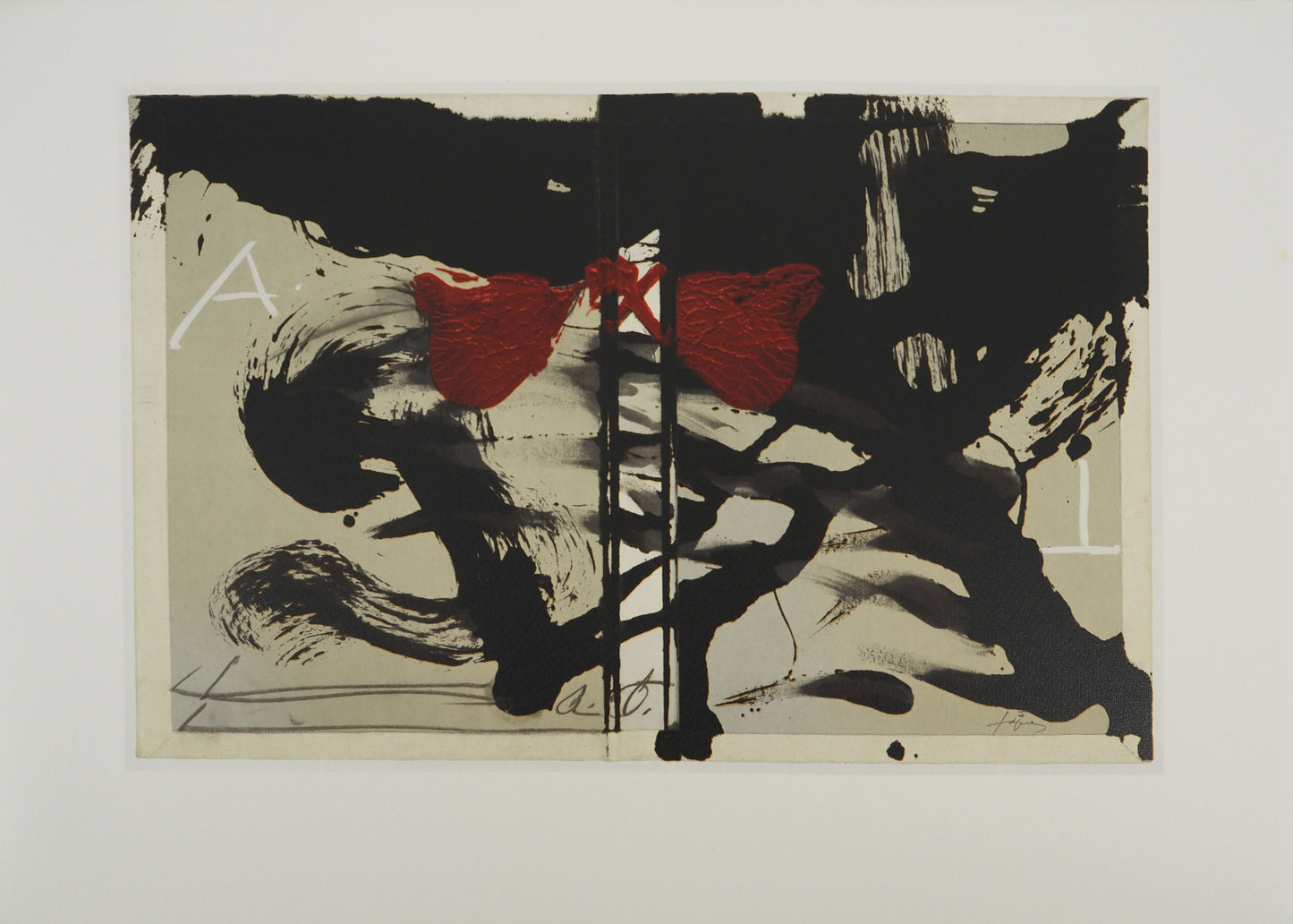 Antoni TAPIES :  Dualité - Lithographie signée