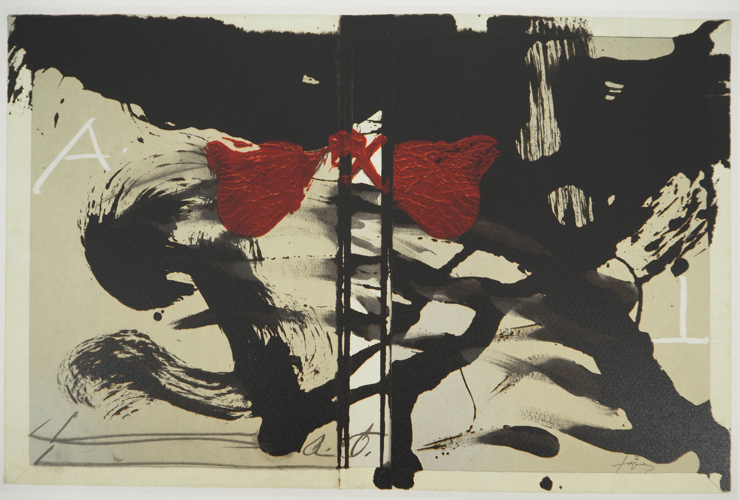 Antoni TAPIES :  Dualité - Lithographie signée