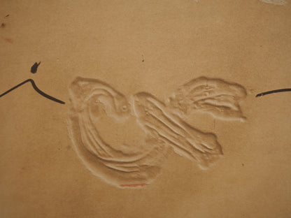 Antoni TAPIES : Relief, Tracés sur le sable - Lithographie signée