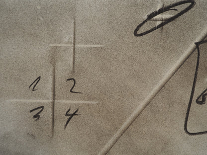 Antoni TAPIES : Division en diagonale - Lithographie signée