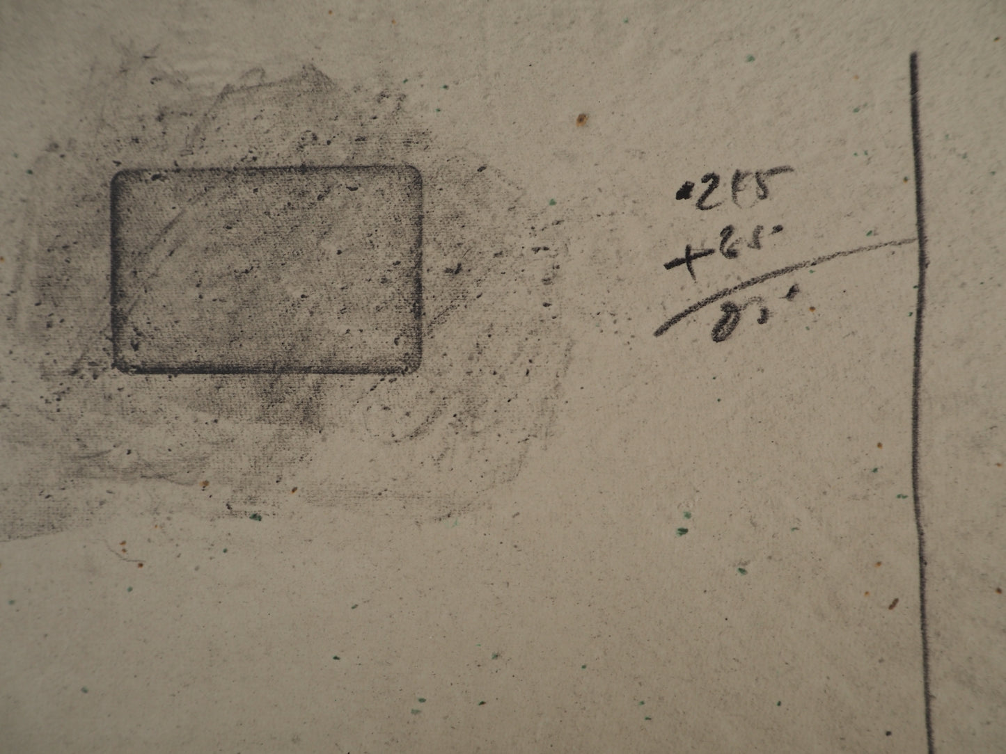 Antoni TAPIES : Hommage à la mathématique - Lithographie signée