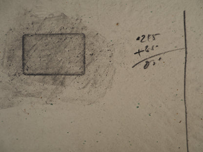Antoni TAPIES : Hommage à la mathématique - Lithographie signée