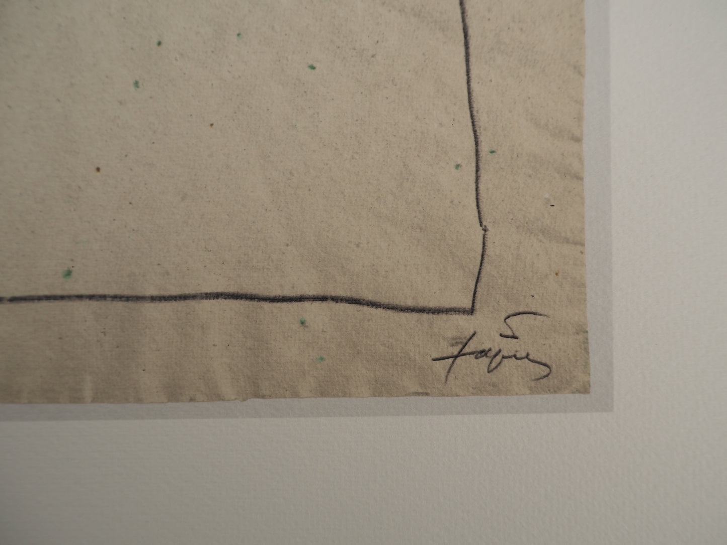 Antoni TAPIES : Hommage à la mathématique - Lithographie signée