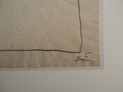 Antoni TAPIES : Hommage à la mathématique - Lithographie signée