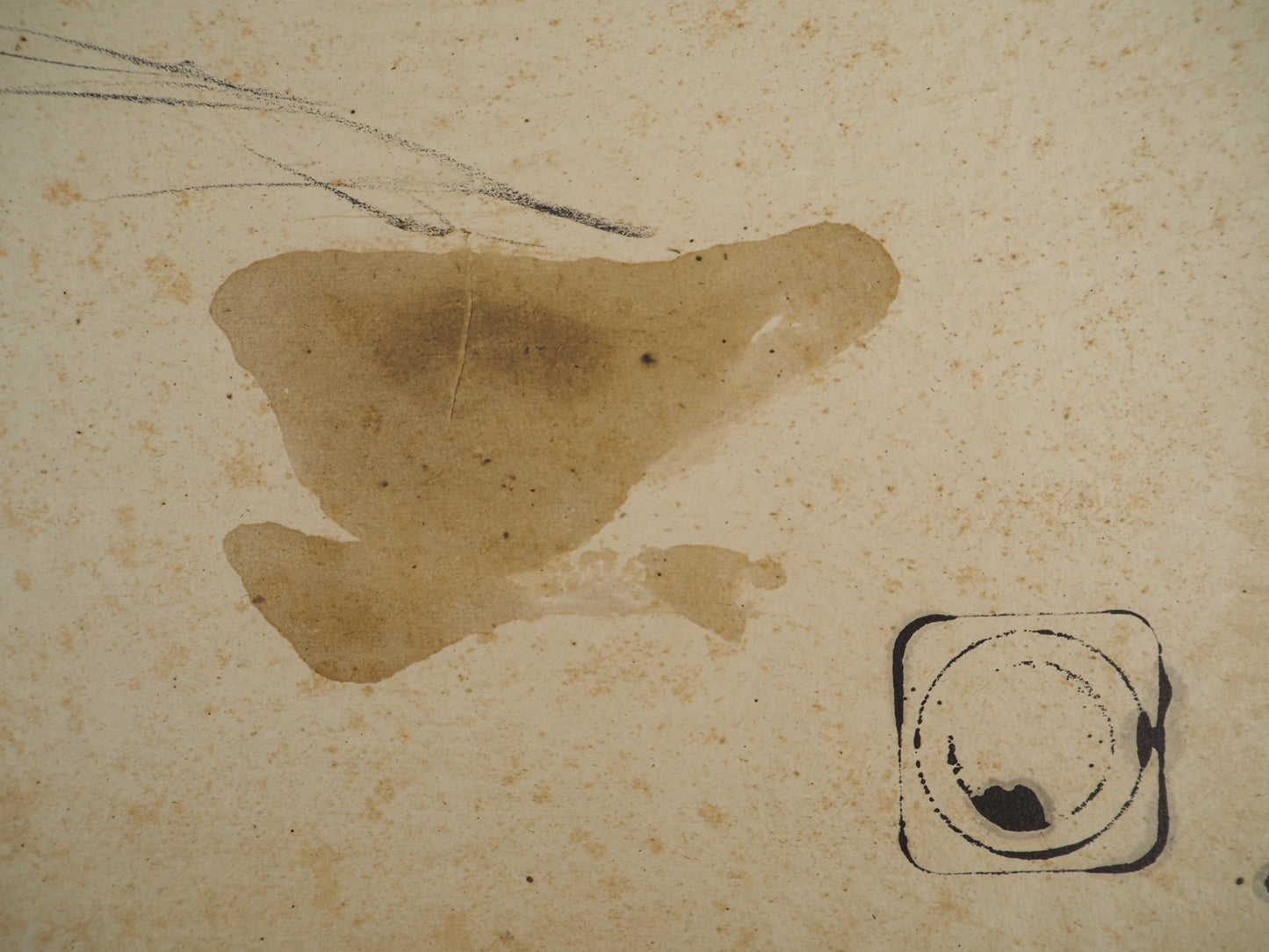 Antoni TAPIES : Tasse et boite de thé - Lithographie signée