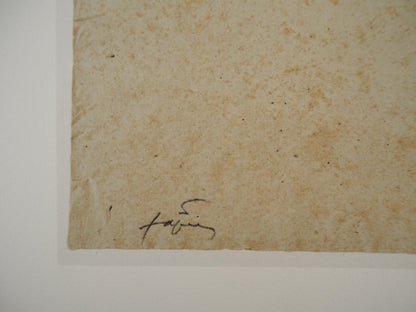 Antoni TAPIES : Tasse et boite de thé - Lithographie signée