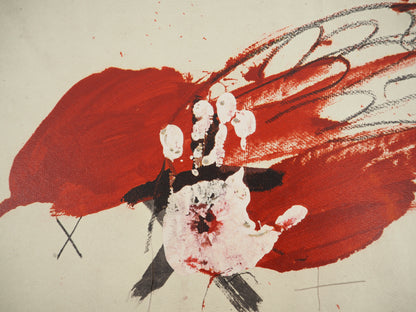 Antoni TAPIES : La Main blanche - Lithographie signée