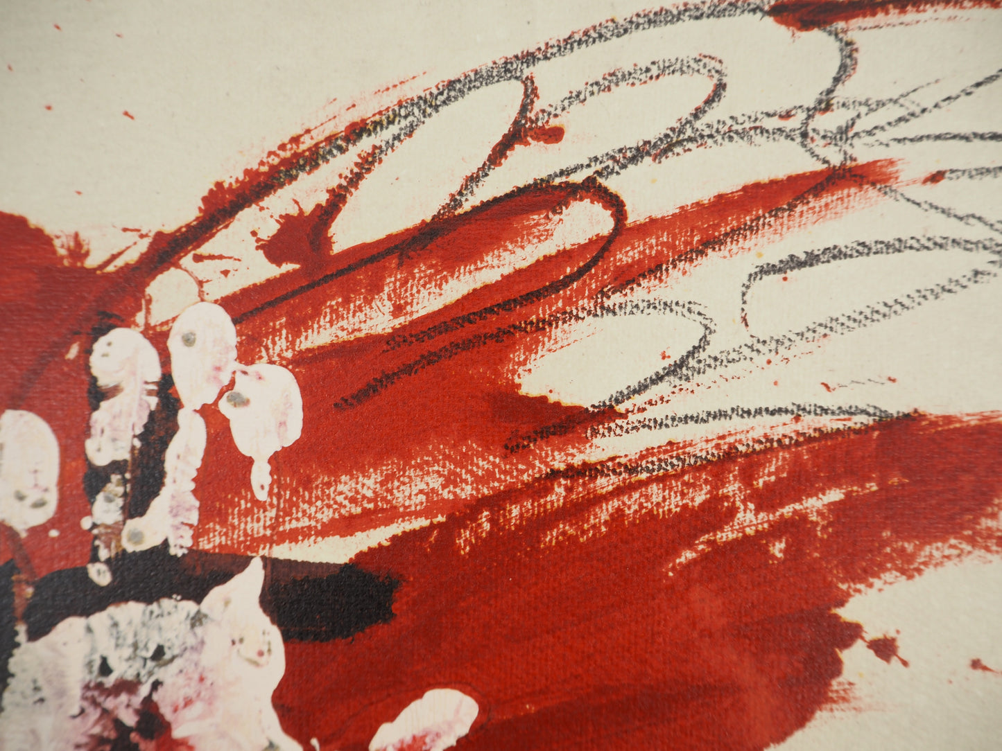 Antoni TAPIES : La Main blanche - Lithographie signée