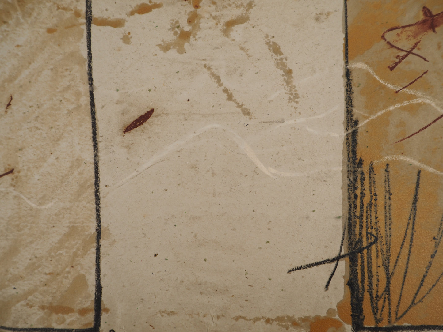 Antoni TAPIES : Porte sur le sable - Lithographie signée