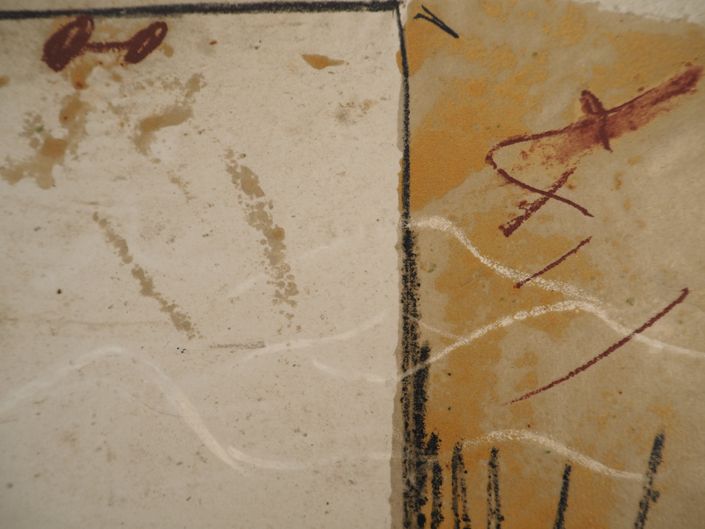 Antoni TAPIES : Porte sur le sable - Lithographie signée