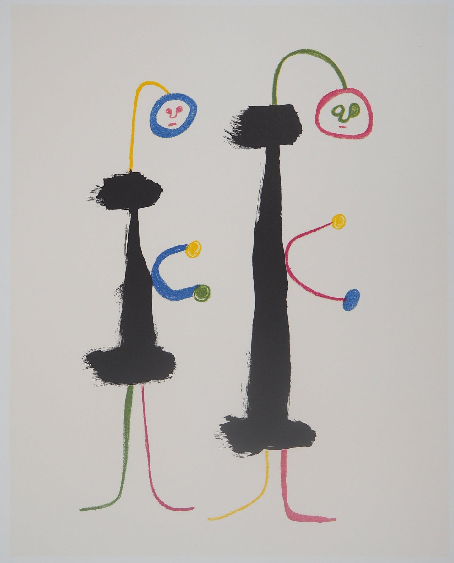 Joan MIRO : Amoureux surréalistes - Lithographie signée