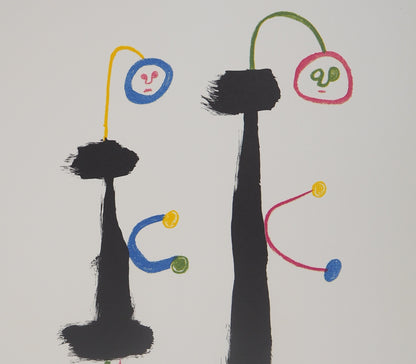 Joan MIRO : Amoureux surréalistes - Lithographie signée