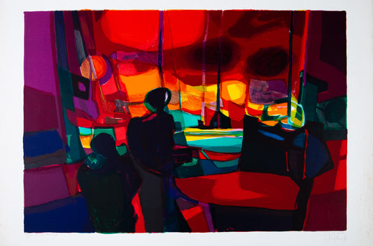 Marcel MOULY : Le port - Lithographie originale signée