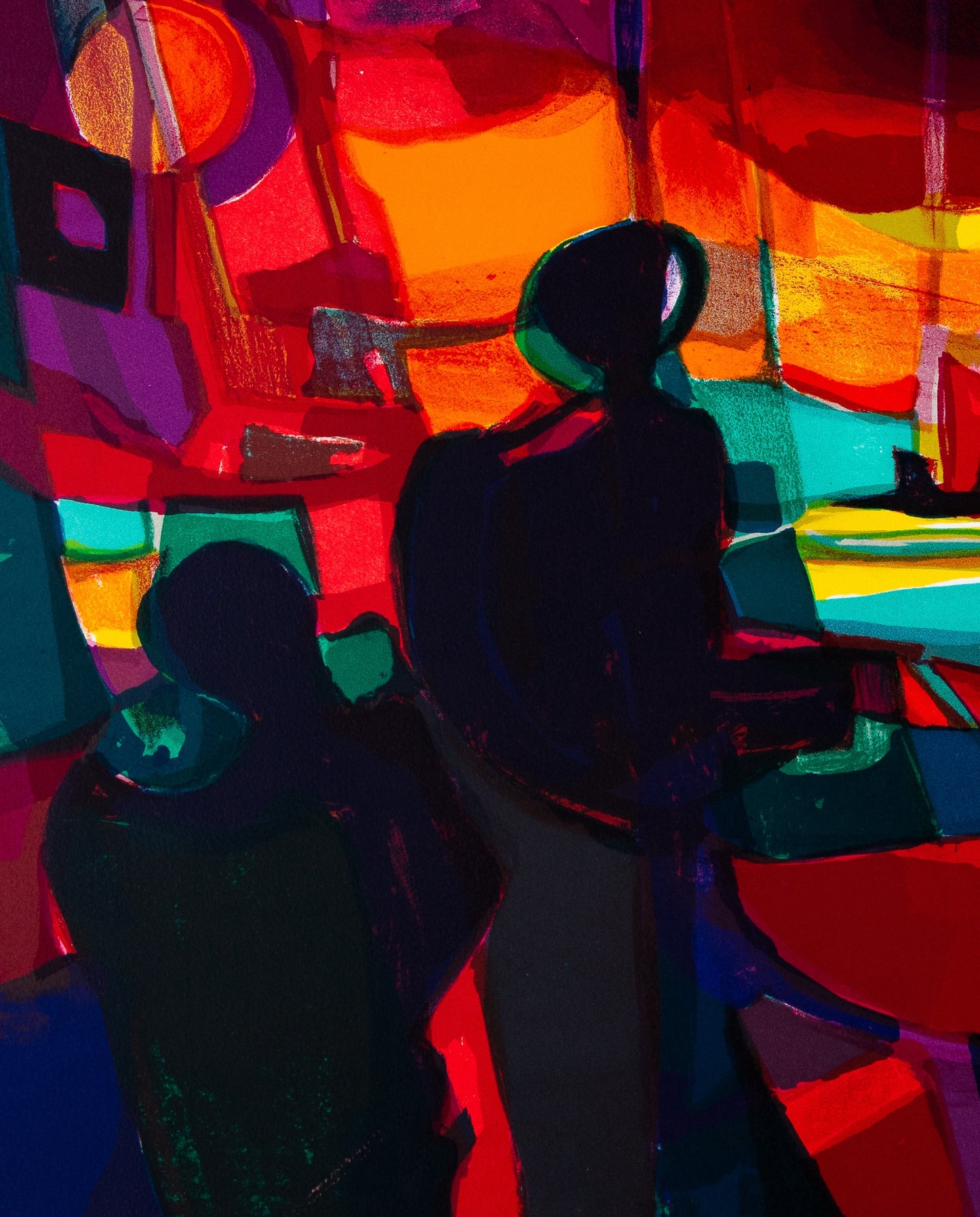 Marcel MOULY : Le port - Lithographie originale signée