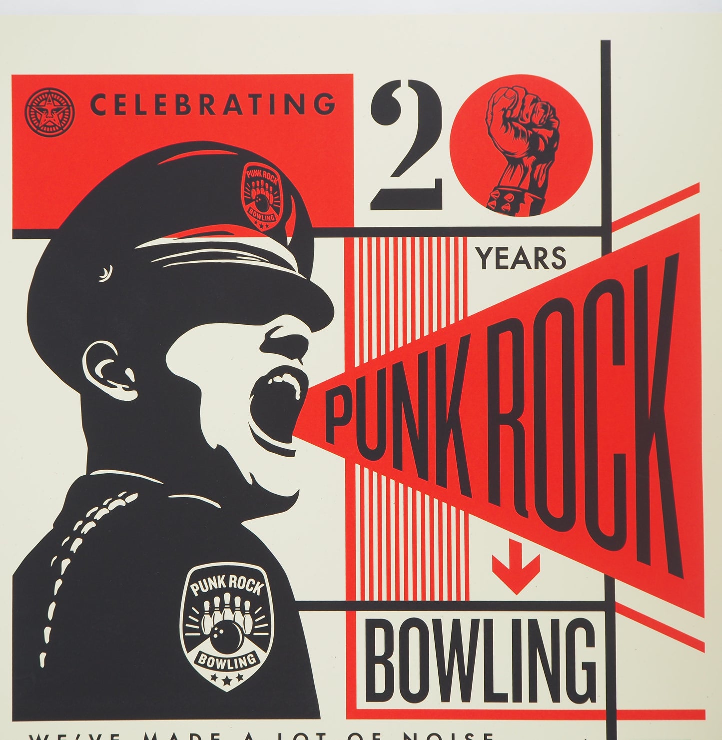 Shepard FAIREY (OBEY) : Punk Rock Bowling - Lithographie originale signée