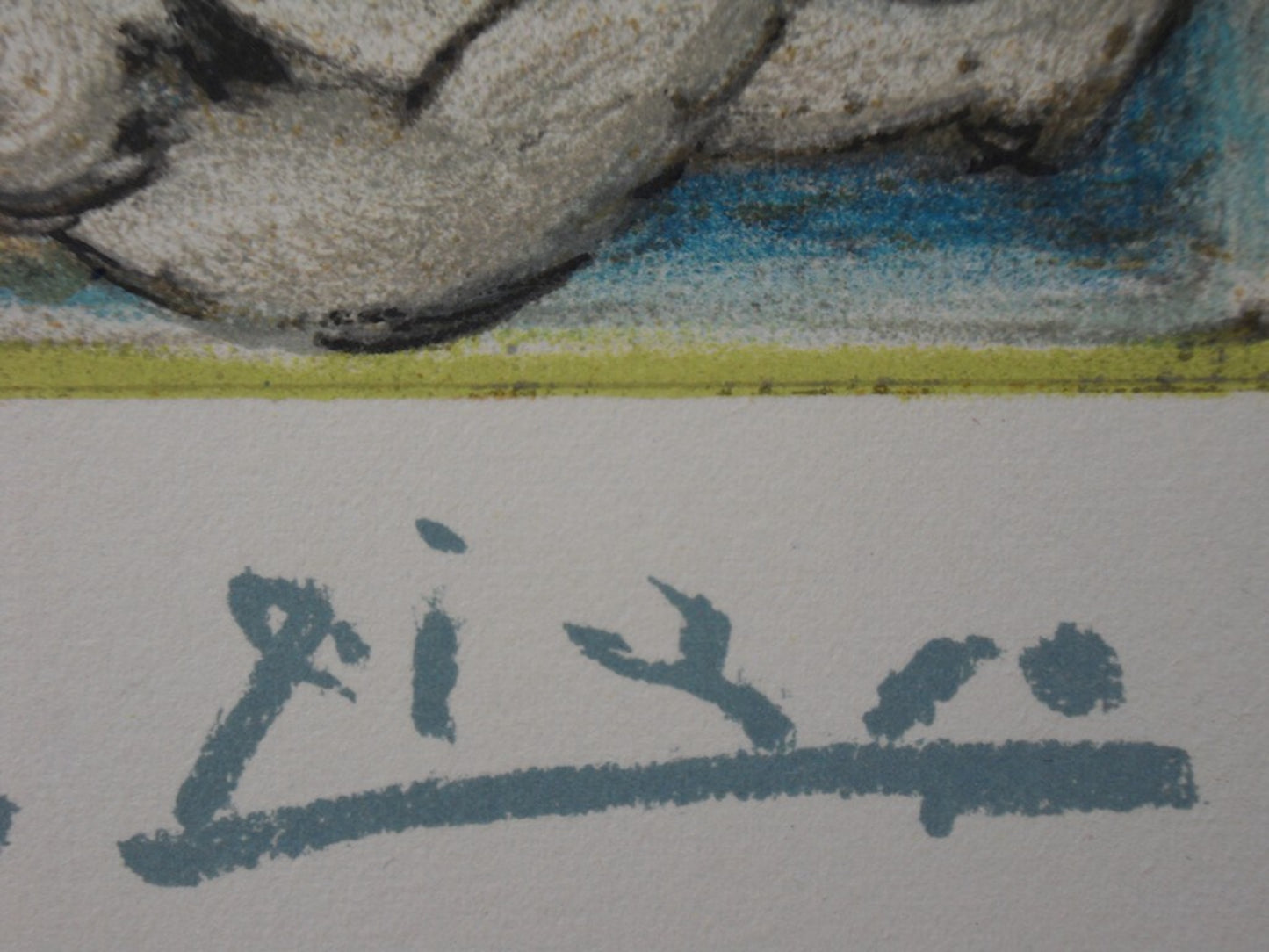 Pablo PICASSO : Petit nu couché - Lithographie signée